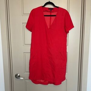Banana Republic Vibrant Red Dress